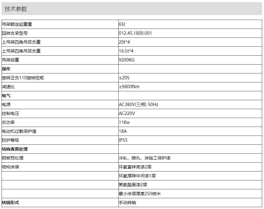 技术参数 技术参数